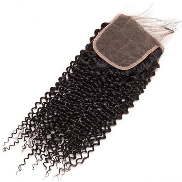 Brazilian Curly  Hair Weave 3 Bundles With Lace Closure