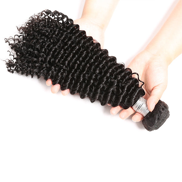 Brazilian Curly Human Hair Weave 3 Bundles Deal
