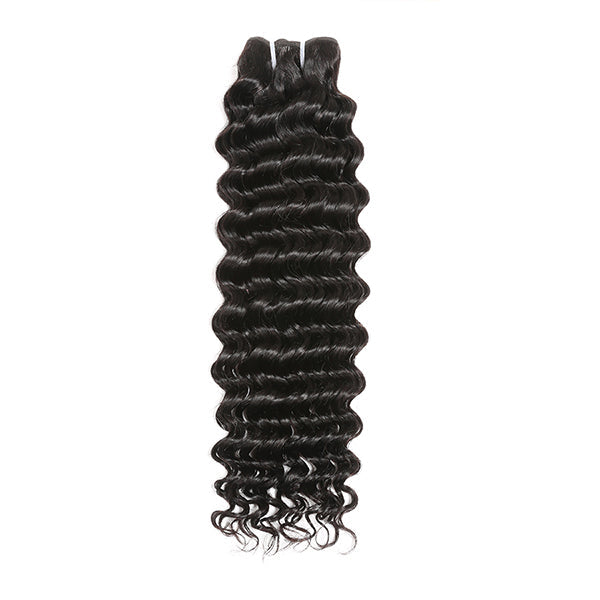 Brazilian Deep Wave Human Hair Weave 3 Bundles Deal
