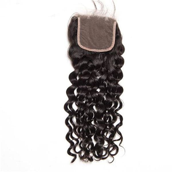 Brazilian Water Wave Hair Weave 3 Bundles With Lace Closure